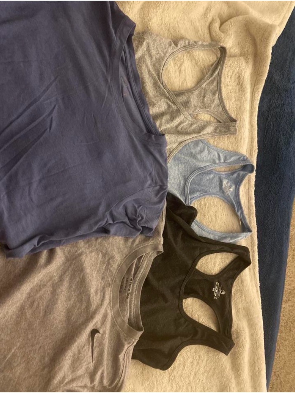 Mixed Casual Tank & Tee Bundle - Blue, Gray, Black